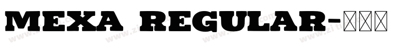 Mexa Regular字体转换